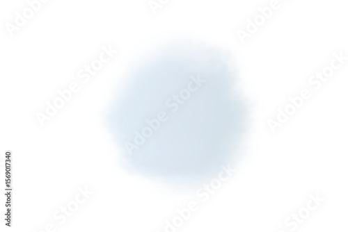 青の変形丸型ぼかし入りフレーム　グラフィック素材 