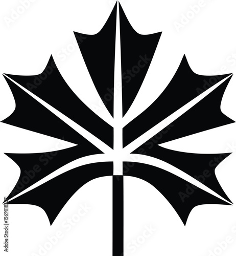 Unique Quality Leaf vector illustration, Leaf silhouette vector art, Leaf isolated line art vector icon design, nature and botanical elements, decorative eco friendly brand for leaf, Leaf icon or logo