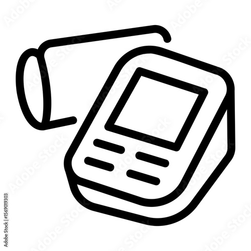 digital blood Line Icon