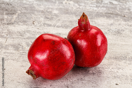 Fresh sweet juicy pomegranate fruit photo