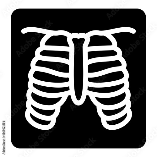 chest x ray Solid icon