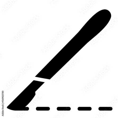 surgical scalpel Solid icon