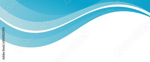 Blue and white business wave banner background.eps 10