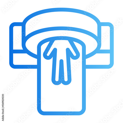 mri scan Gradient icon