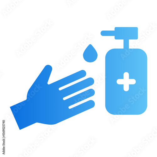 hans sanitizer Gradient icon