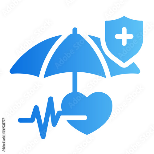 healthcare insurance Gradient icon