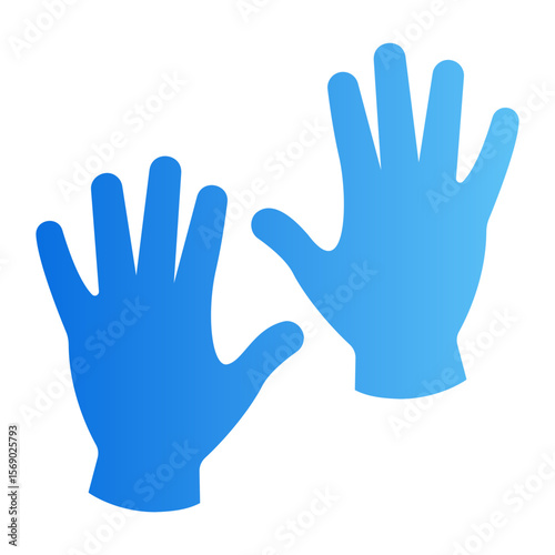 medical gloves Gradient icon