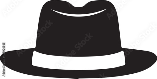 Print Classic Black Baseball Cap Vector