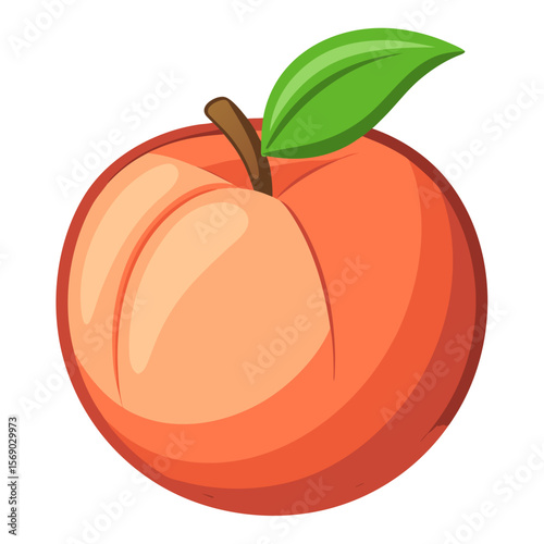 Vibrant Peach Close-Up on Transparent White Surface - Peach Halves and Whole Fruit on Transparent Background

