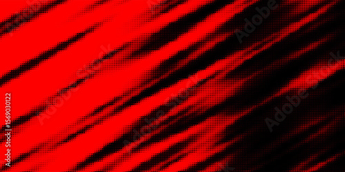 Monochrome round particles on a dark background. Abstract background. Halftone background.
