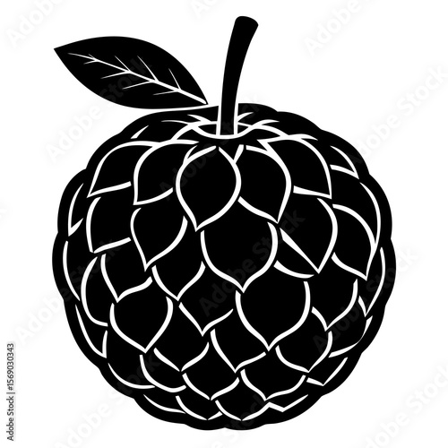 Custard apple  AI Vector Design for Fresh Food & Nature Themes
