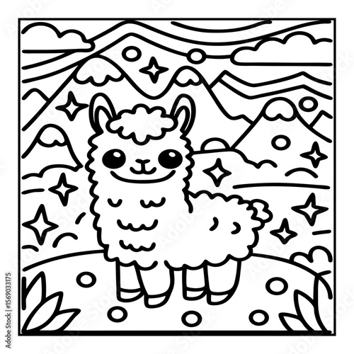 hand drawn coloring pages isolated
