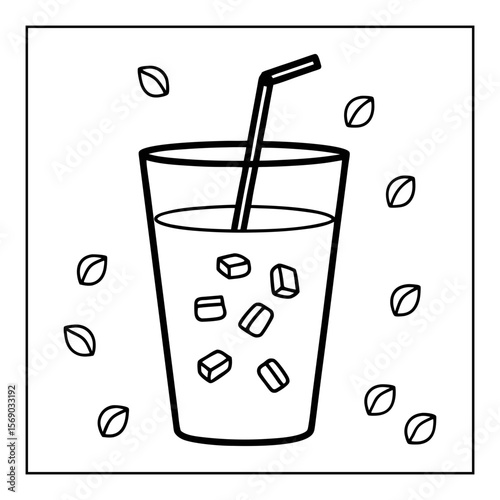 hand drawn coloring pages isolated
