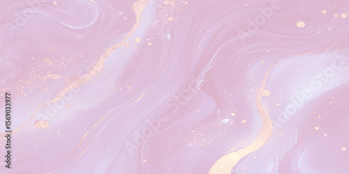 Image features a smooth abstract pattern resembling a marbled surface, The texture evokes the look of polished stone with soft pink purple, The overall composition is serene and ethereal.