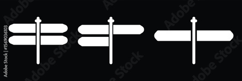 signpost icon vector illustration isolated background