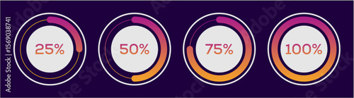 circle loading progress bar user interface