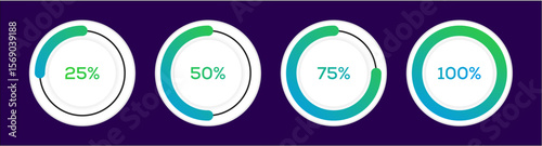 circle loading progress bar user interface