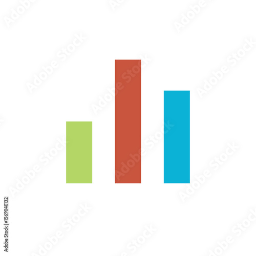 Free Download Colorful Simple Vertical Bar Chart Graph - GFXLoad