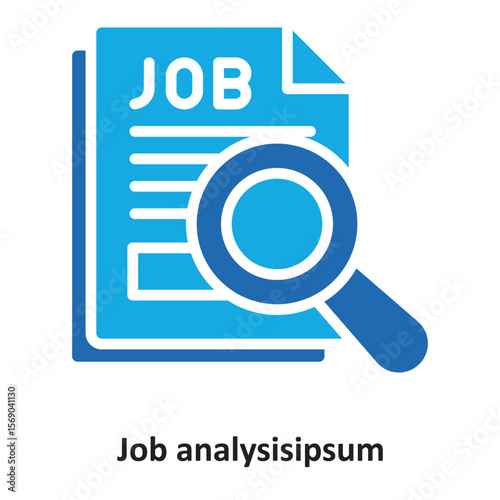 Job analysis Vector Icon which can easily modify or edit