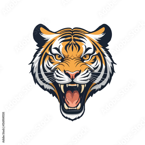 "Roaring Tiger Vector"
