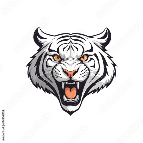 "Roaring Tiger Vector"
