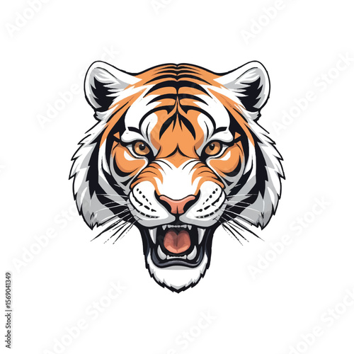 "Roaring Tiger Vector"