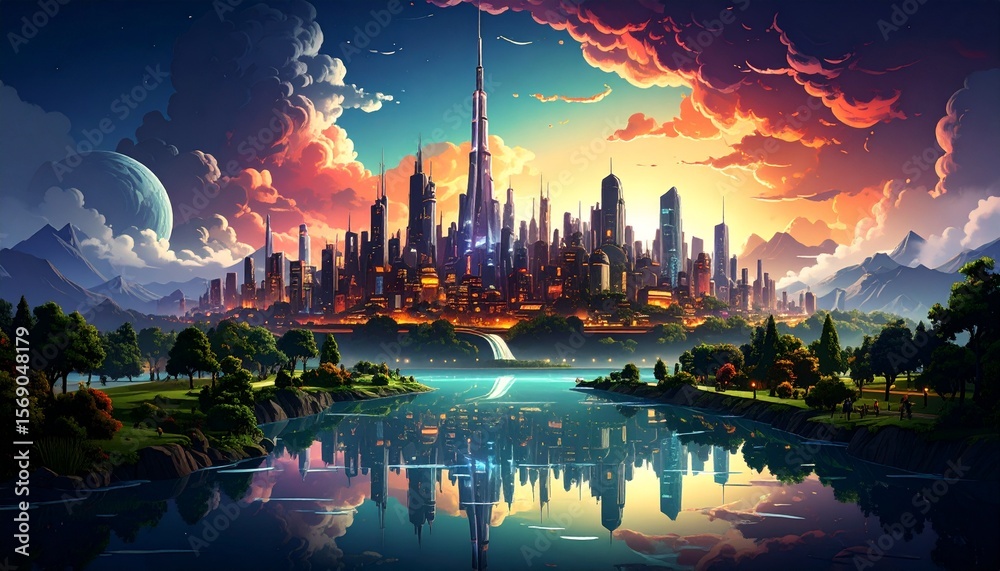 Fototapeta premium Generated image