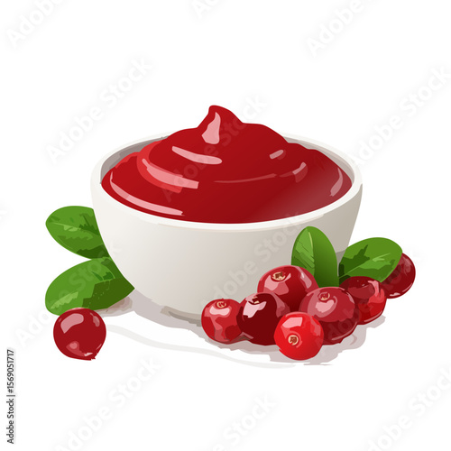 Cranberry Sauce with Fresh Cranberries and Basil