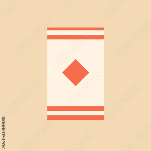 illustration of a beach towel