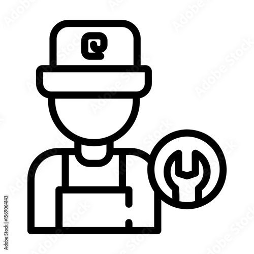 plumber Line Icon