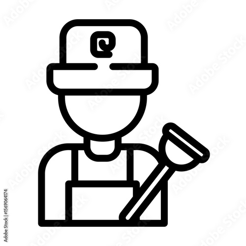 plumber Line Icon