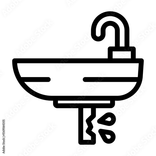 plumber Line Icon