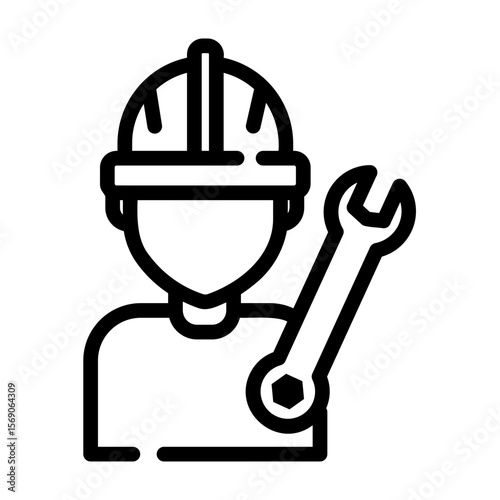 plumber Line Icon