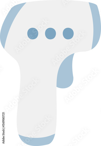 Infrared digita thermometer vector illustration