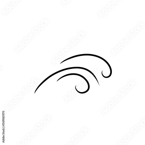 doodle wind gust illustration