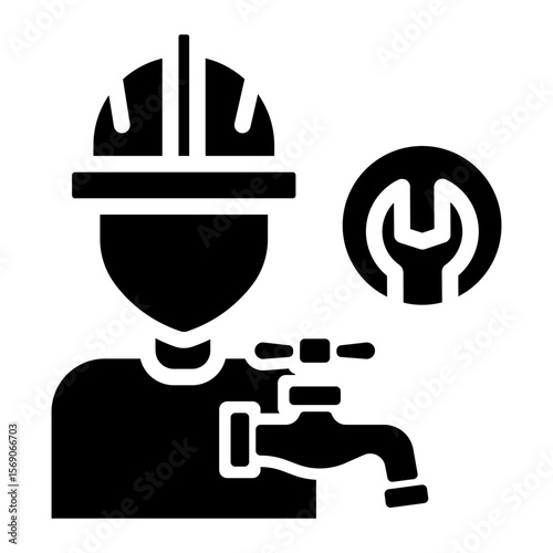 plumber Solid icon