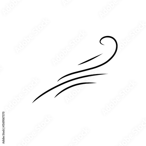 doodle wind gust illustration