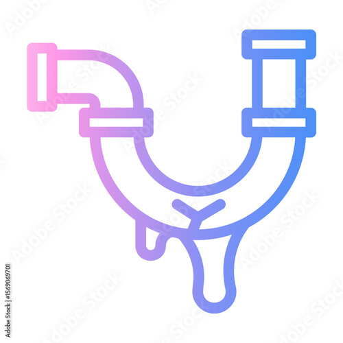 plumber Line Gradient Icon