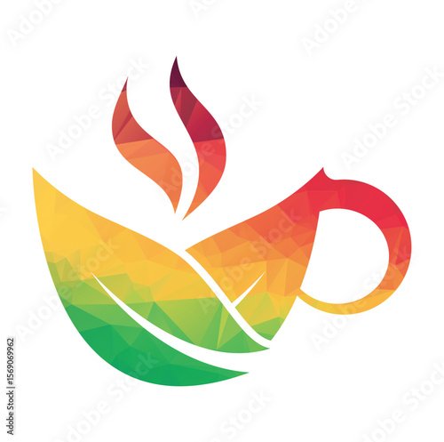 Tea Logo Design Vector Template Nature Herbal