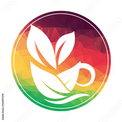 Tea Logo Design Vector Template Nature Herbal
