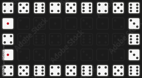 Dices background illustration vector set
