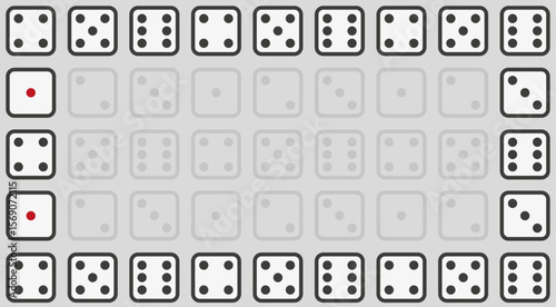 Dices background illustration vector set