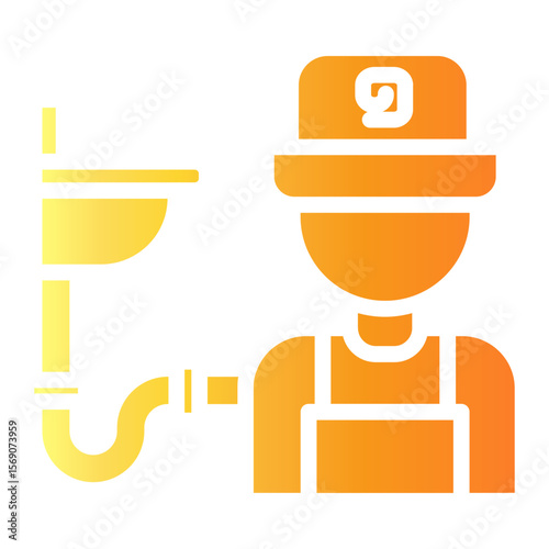 plumber Gradient icon