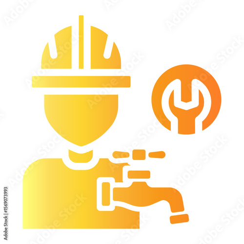 plumber Gradient icon