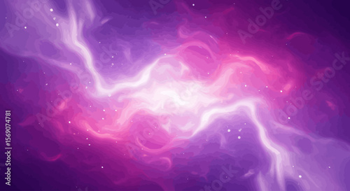 Vibrant Cosmic Nebula Resplendent with Electric Energy and Shimmering Stardust Creating a Breathtaking Celestial Phenomenon