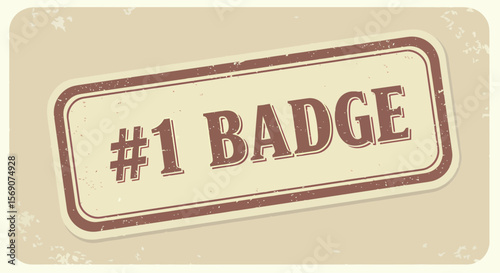 Recognize Achievement and Excellence with a Premium Number One Badge Stamp Graphic Design Perfect for Awards Certificates and Recognition Programs for Celebrating Top Performers