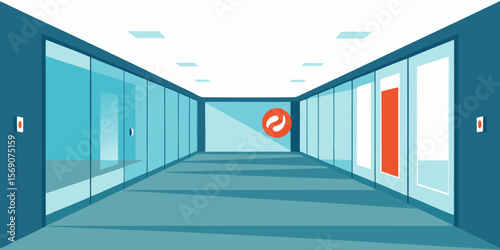 corridor in a modern building
