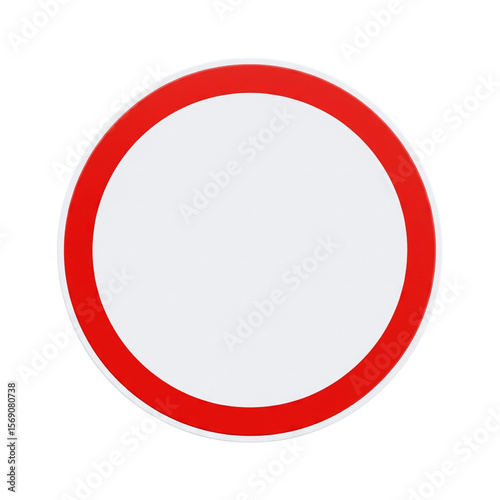 Free Download Blank circular road sign for traffic regulation - GFXLoad