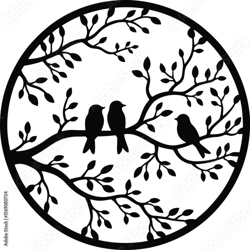 Metal tree wall art eps, ivy tree eps, tree branch wall decor eps, black tree wall decor eps, bay leaf tree metal wall decor eps,
Tree and Birds Metal Wall Decor eps, Boho Living Room Wall Decor eps, 