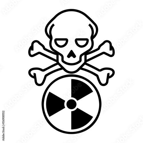 radiation Line Icon